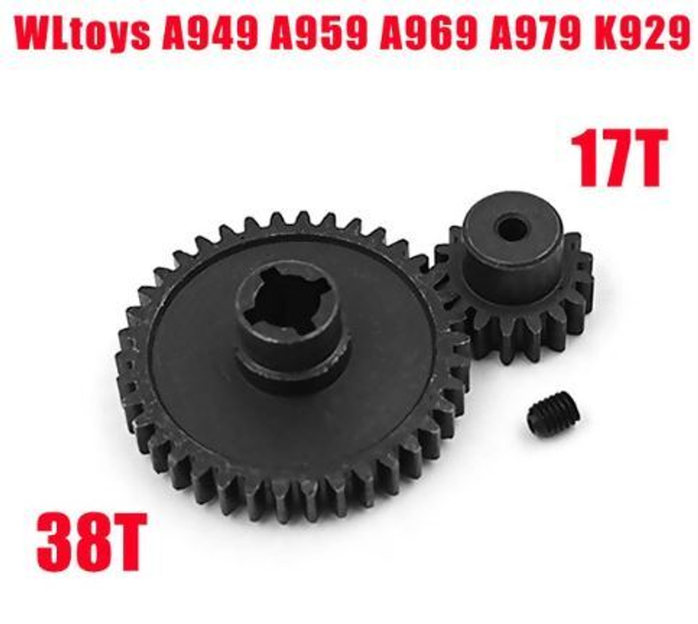 Главная шестерня А/38T WLToys-черная