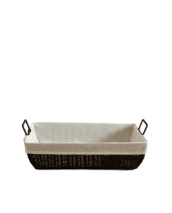 Zara Home Корзина из плетёной бумаги, цвет бежевый, 58 см