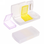 Контейнер для таблеток 2 ячейки 9,5х4,5х1,5см