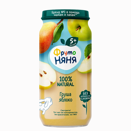 Пюре Фруто Няня Груша яблоко 250 гр