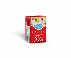 Сливки Чудское озеро 33 % 200 мл
