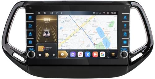 Магнитола для Jeep Compass 2016+ - Kuberg OL-1255 (кнопки и крутилки), Android 12, Быстрая, CarPlay, 4G SIM-слот