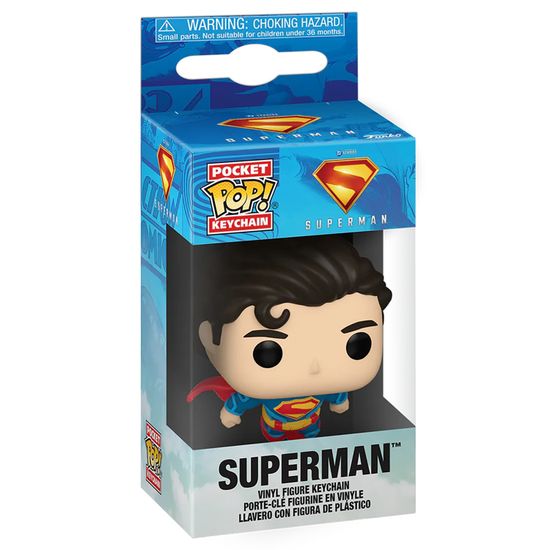 Брелок Funko Pocket POP! DC Superman 2025 Superman 85647 / Фигурка Фанко ПОП! по мотивам фильма "Супермен", Супермен