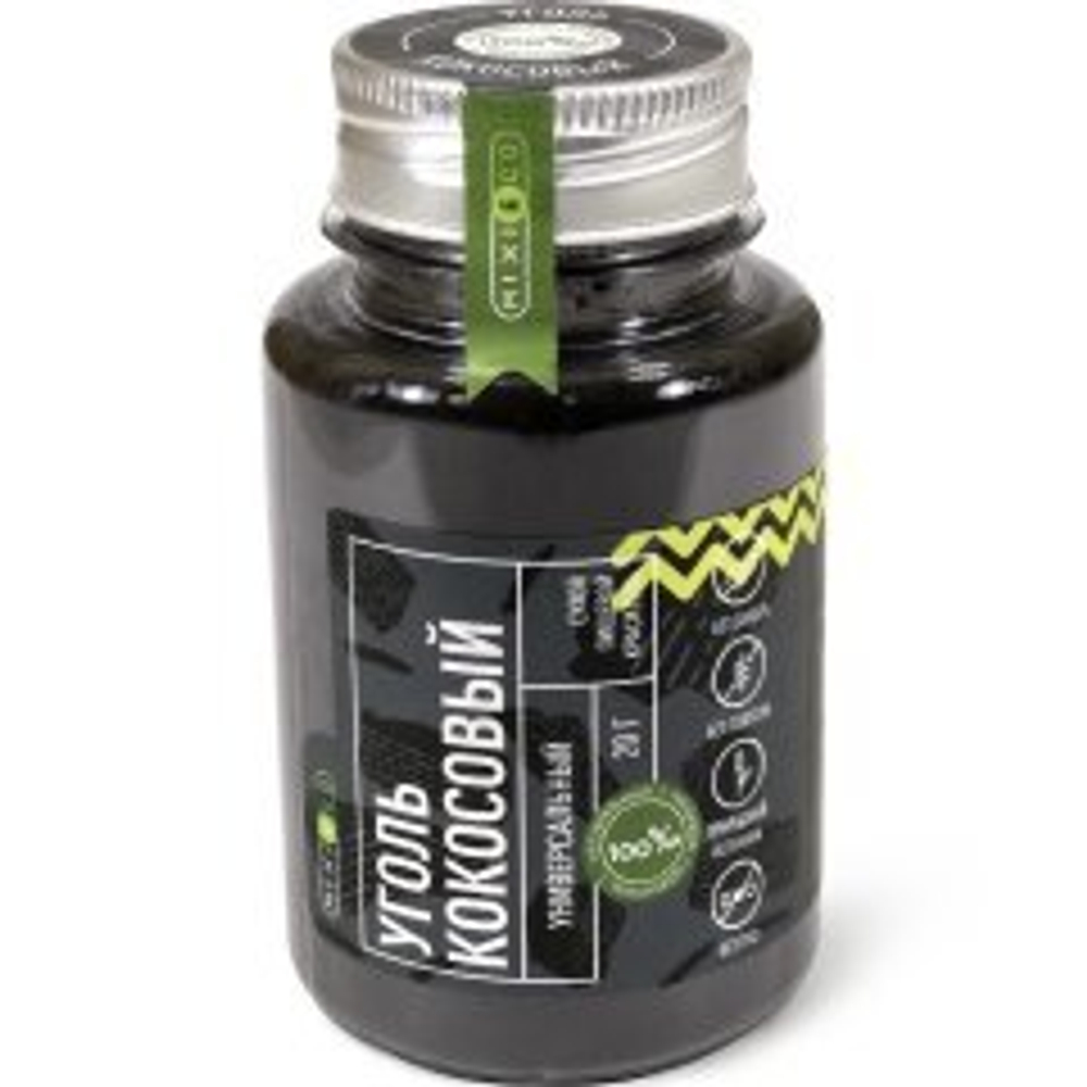 Краситель сухой натуральный MIXIE Уголь кокосовый, 20 г