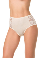 Хлопковые трусики с высокой линией талии (Размер: XL) (Цвет: темно-синий)