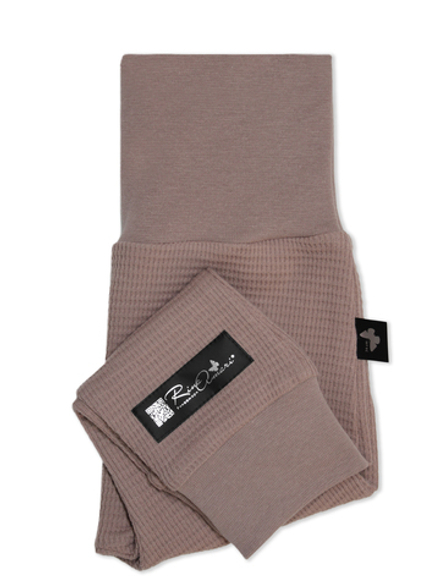 Штанишки на манжетах Вафля Тауп грей RinaAmari