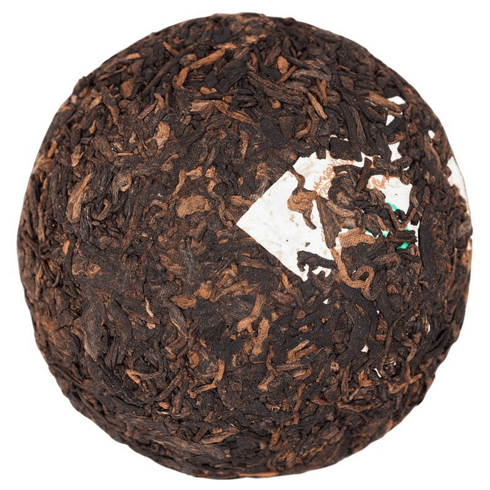 0948к Чай черный прессованный Пуэр Шу "Тулинь, Фэнхуан 8502" то ча, 100гр