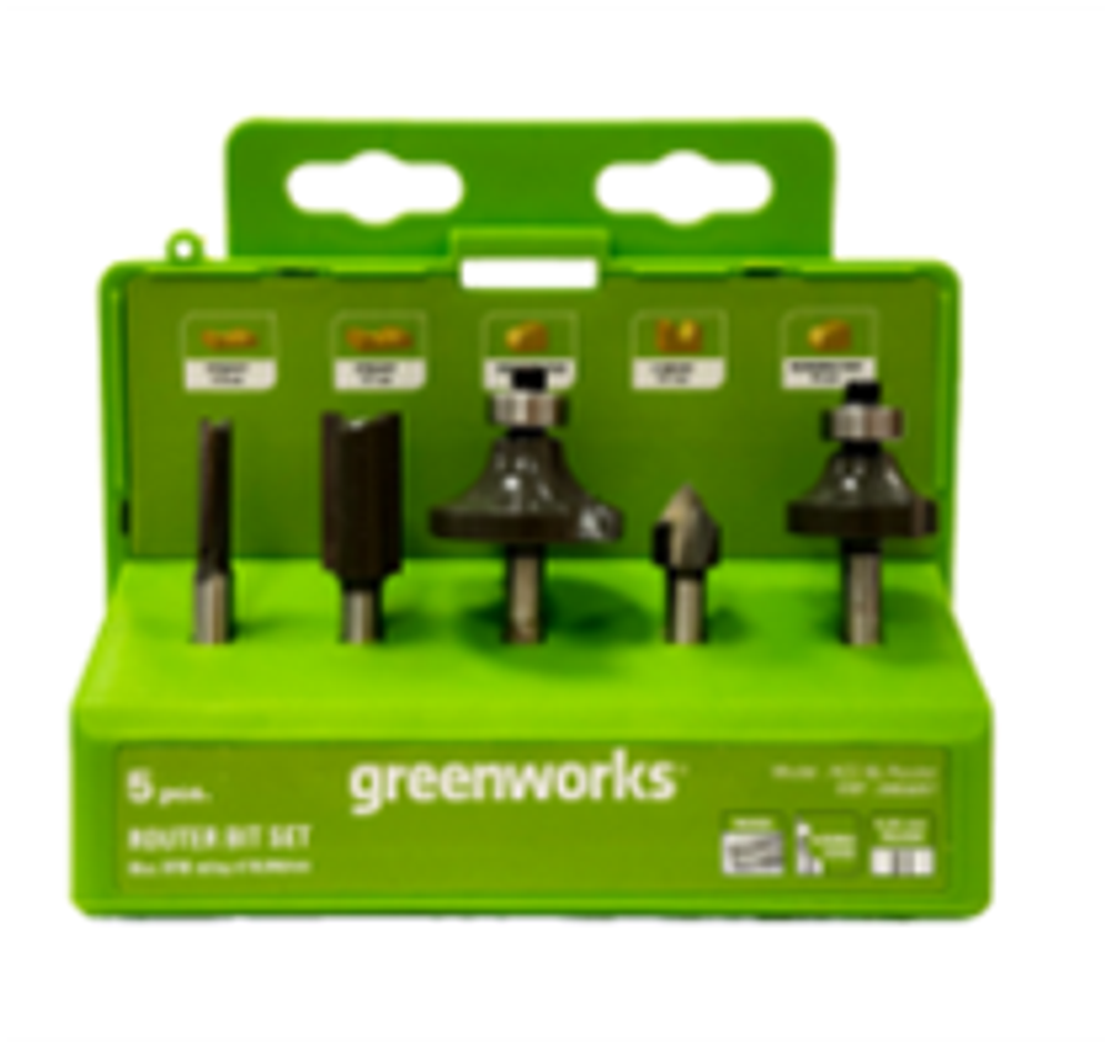 Набор фрез (5 шт.) для фрезера Greenworks