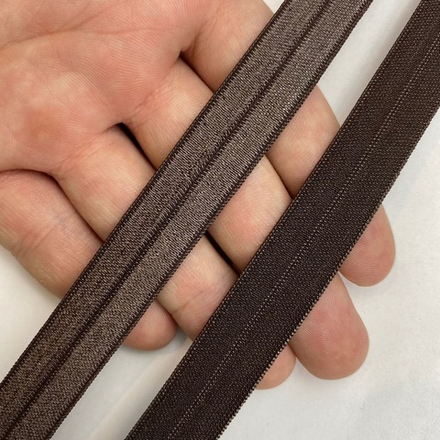 Бейка глянцевая серо-коричневая 15 мм