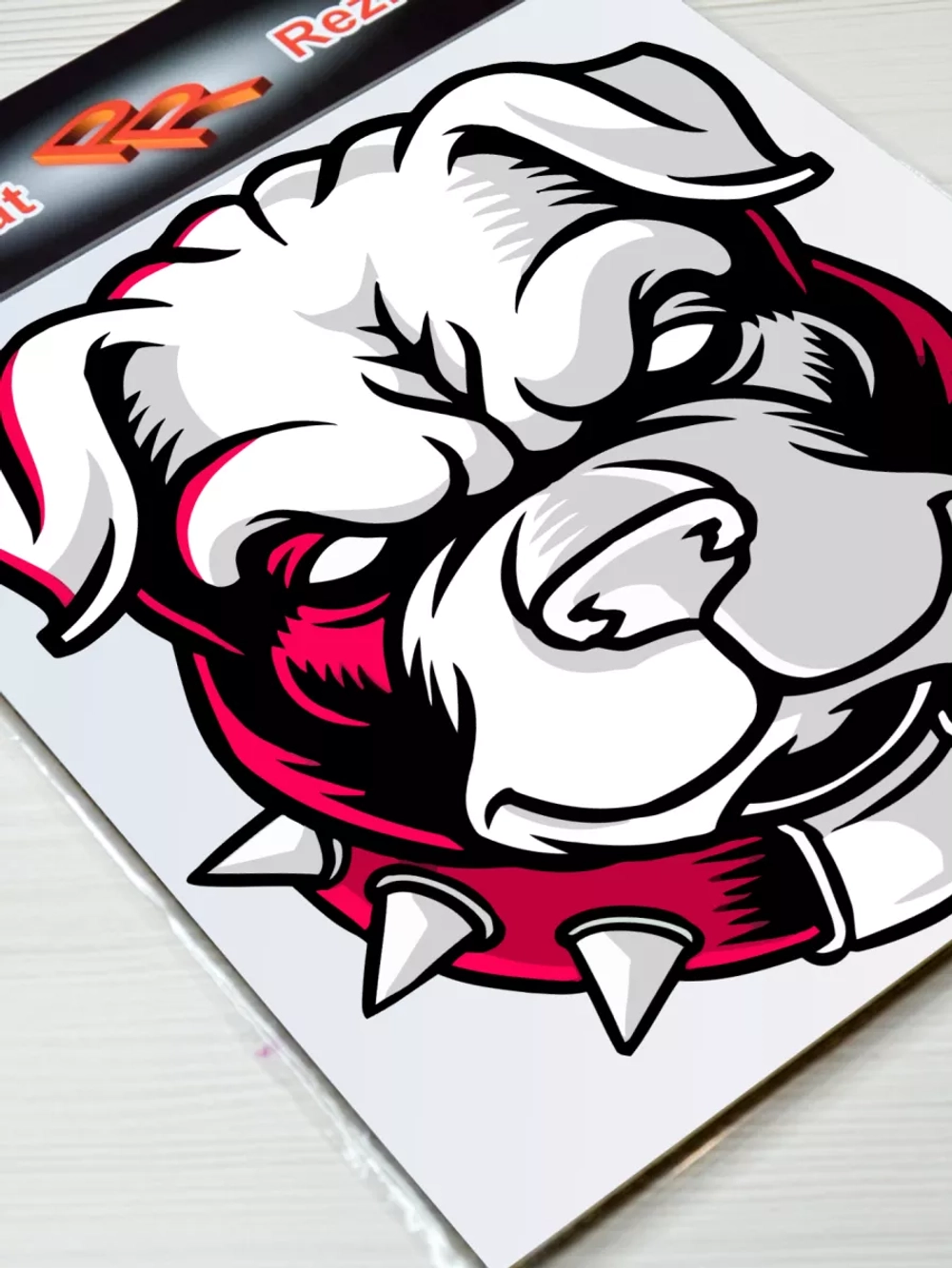 Наклейка - Собака улыбака