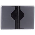 Обложка для паспорта STAFF, бархатный полиуретан, "Бабочки", фиолетовая, 237618