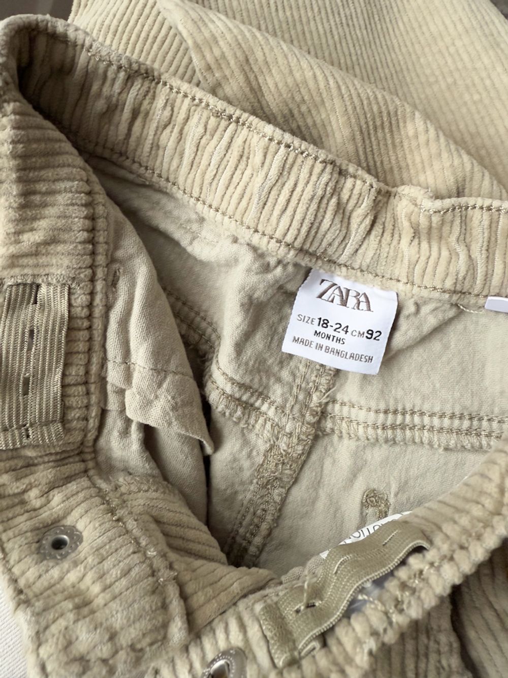 Вельветовые брюки Zara, 92