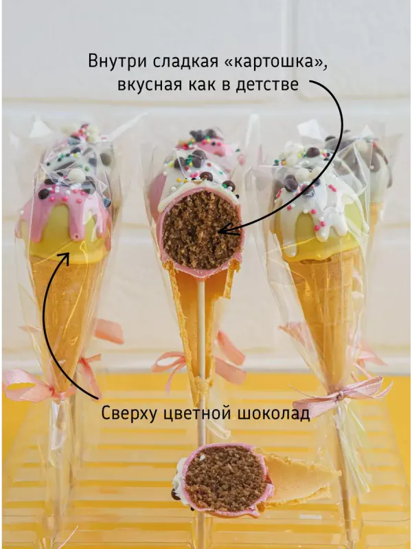 Пирожное Попс в рожке 10 штук