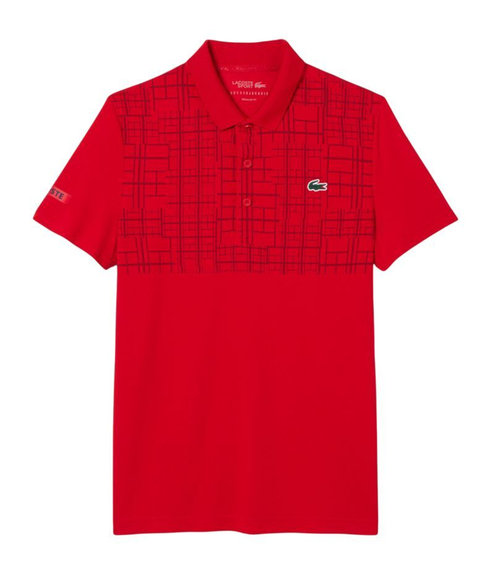 Теннисное поло Lacoste Tennis x Novak Djokovic - red