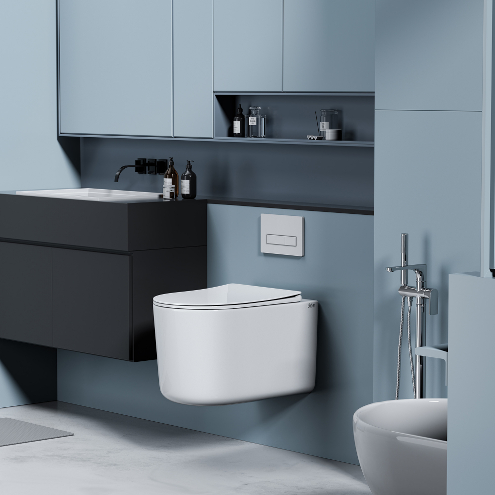 Унитаз ABBER Ultra AC1302 подвесной белый с ультратонким ободком