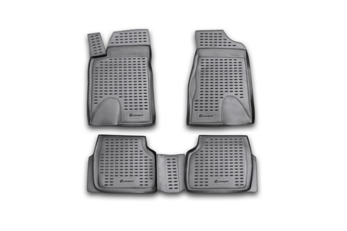 Коврики в салон KHODRO Samand 2005- , 4 шт. (полиуретан, чёрные) Element.NLC.70.01.210