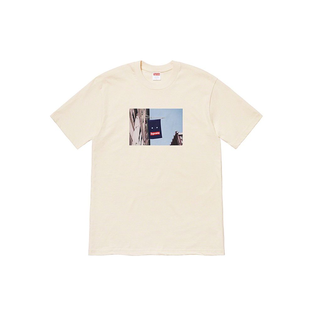 Supreme FW19 Week 1 Banner Tee Natural T