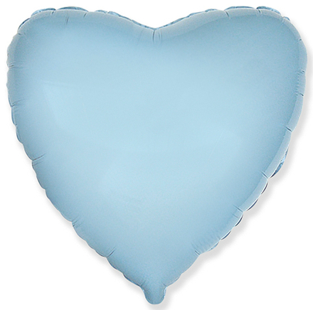 Сердце 18" Голубое В52