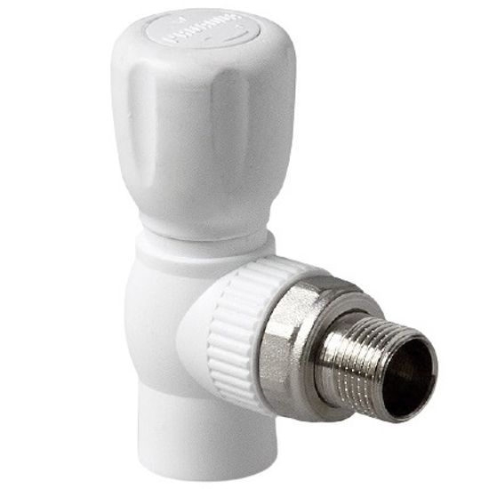 Кран шаровый угловой Pro Aqua 20х1/2" для радиатора полипропиленовый