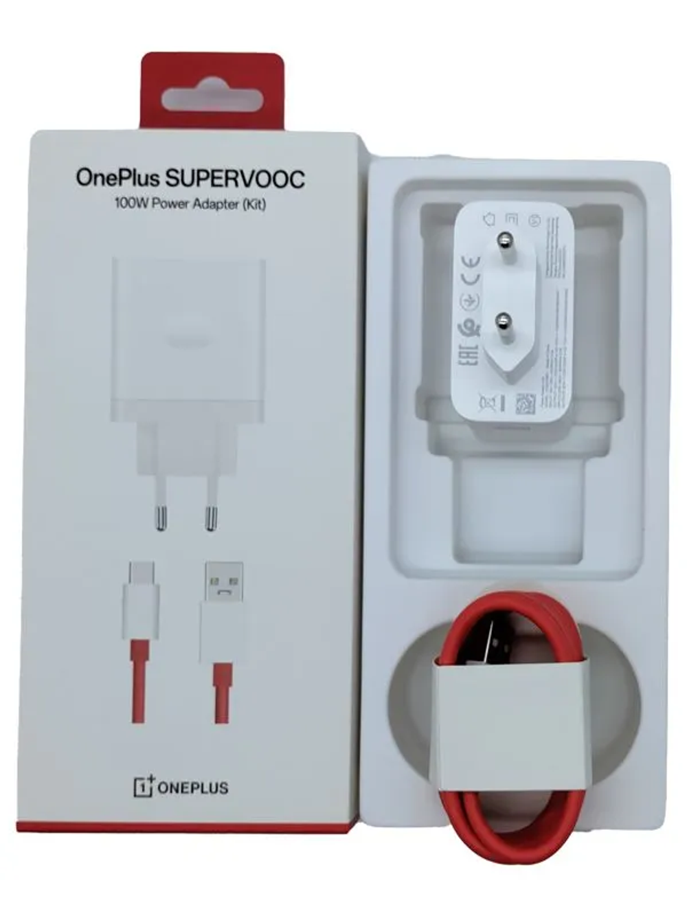 Оригинальный 100 Вт EU OnePlus Supervooc 100W, EAC, One Plus 100W SUPERVOOC + кабель USB - Type-C кабель-адаптер для телефонов Android IOS iPhone
