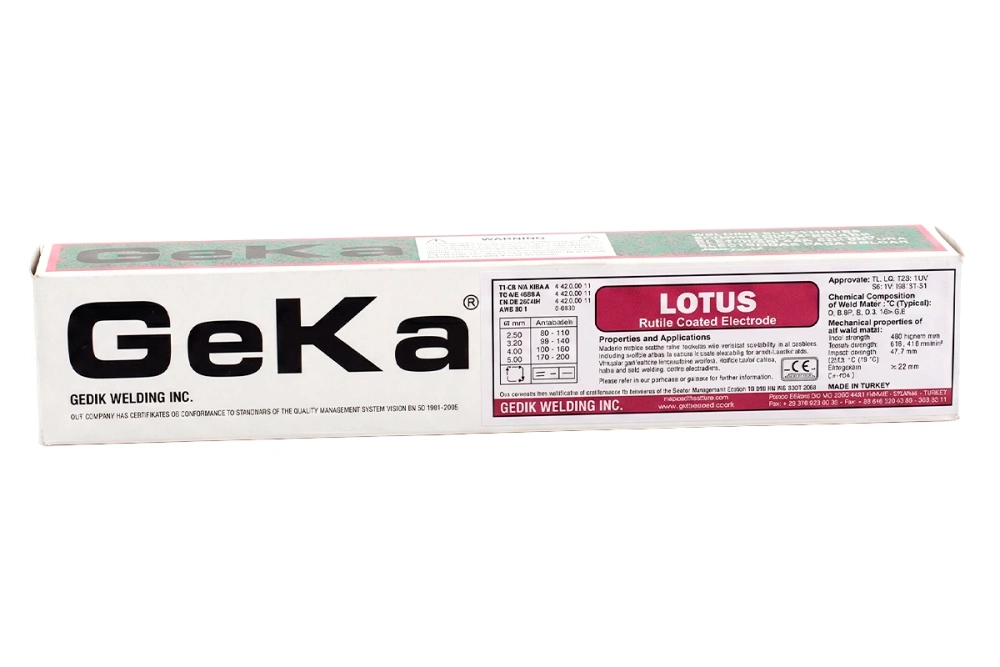 Электроды основные 2,50х350 (5 кг) Geka