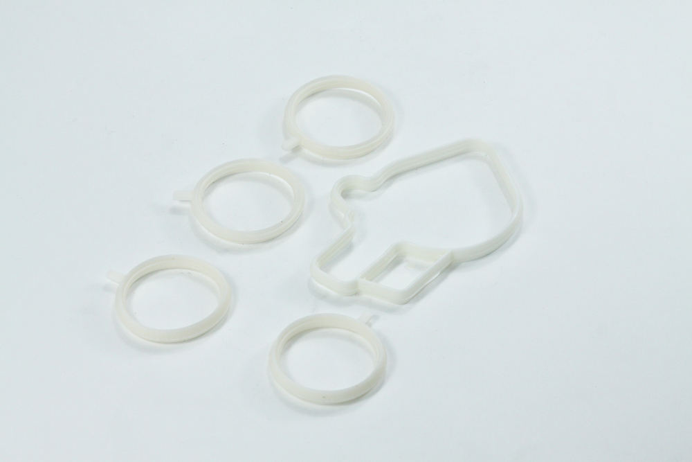 Прокладка коллектора ВАЗ 2110-2170, Приора, Калина дв. 1,6 (впускного) комплект, белый силикон (ПТП64)