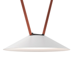 DK5565-WH+BK Cветильник для трека-ремня Belty, серия Flow, со светодиодом, D300*H71мм, 48V DC, 12W, RA90, 120°, 3000K, IP20, белый с черным, алюминий