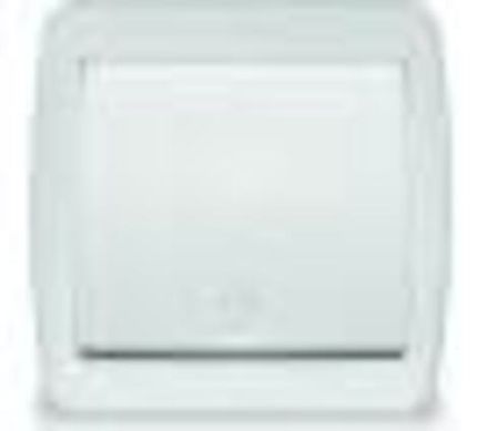 Выключатель одноклавишный проходной "UNIVersal" серия "Клио", IP44, о/у, 10А, 220В, белый (еврослот)