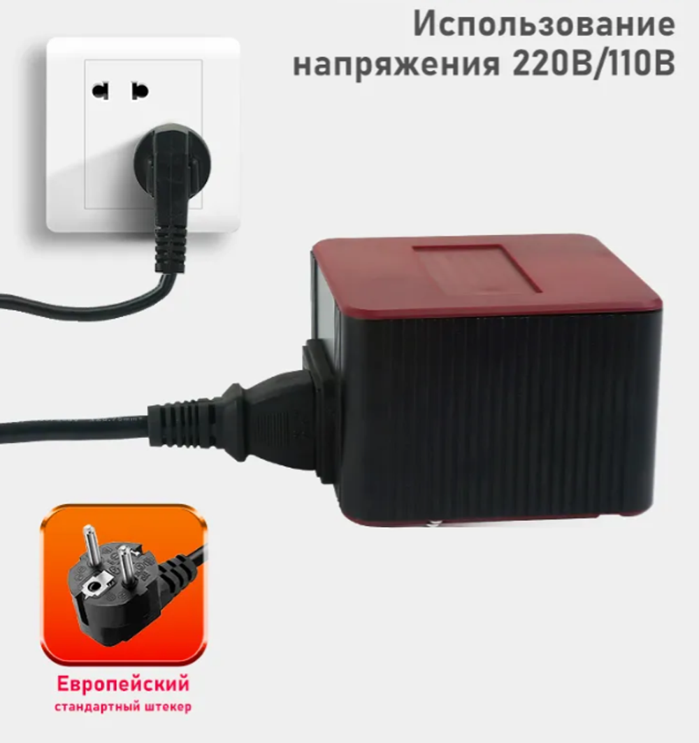 Паяльная станция SUNKKO 950T Pro 90Вт 220В, бордовая
