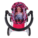 Коляска для куклы лежачая, пакет FL9138