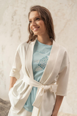 1789 Жакет женский (молочный)