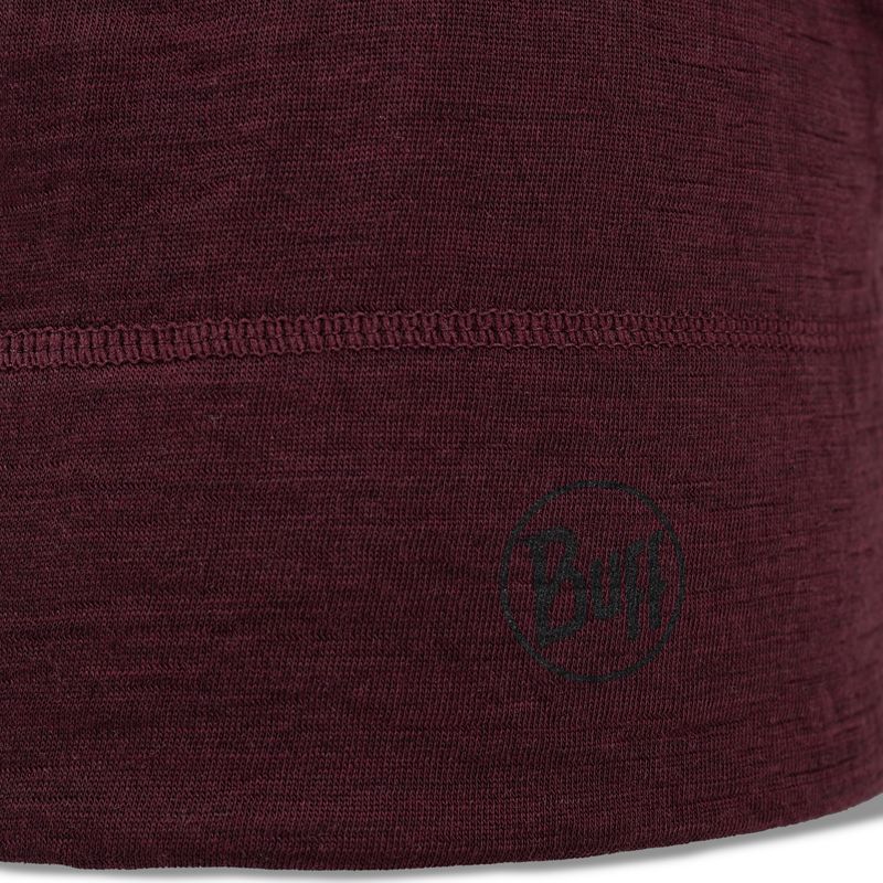 Шапка шерстяная Buff Merino Lightweight Solid Garnet Фото 4