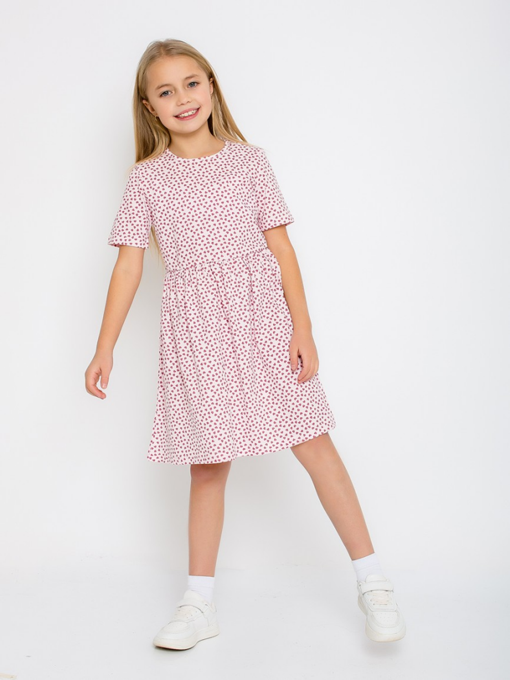 Платье "Самира-6", розовый, р.128, (Ивашка)