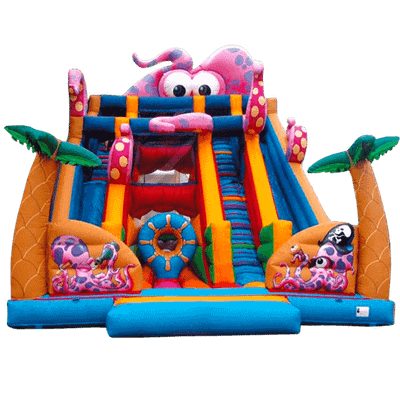 Коммерческий надувной батут "Осьминог Дейв Джонс (Кракен)"