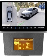 Магнитола для Opel Astra H (перенос БК вниз, серая) - Teyes CC3-2K-360 монитор 13" 2K QLED на Android 10, 6/128Гб, CarPlay, 4G SIM-слот, 4 камеры в комплекте