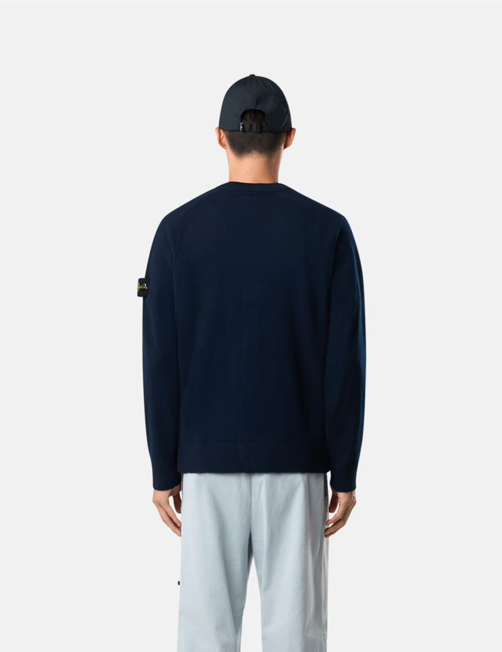 Stone Island Wool Cardigan Navy Blue