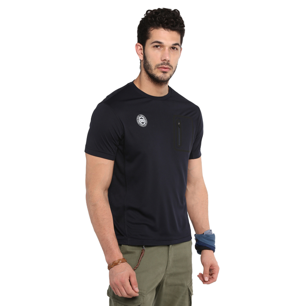 Футболка мужская Royal Enfield, цвет - черный, размер - XL, арт. RLATSM000316 (TSSS20033BLACK)