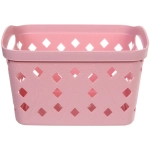 Корзинка для хранения «ЭНИГАРТ», цвет пудровая роза, 31.8*21.5*20.3см
