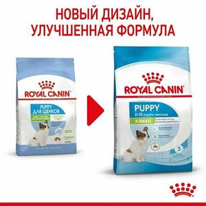 Уценка! Срок до 06.2024/ Корм для щенков миниатюрных пород Royal Canin X-Small Puppy