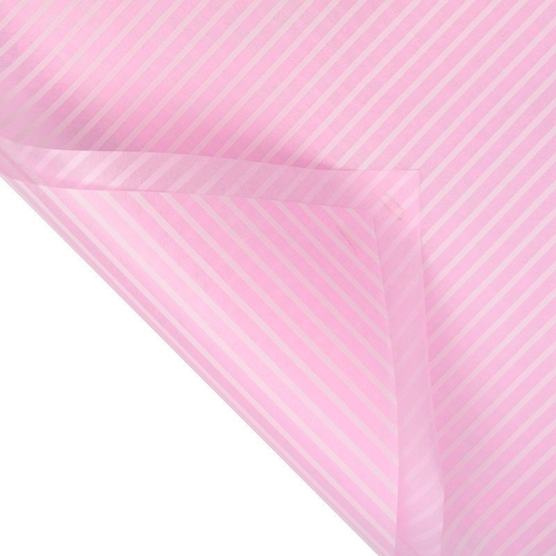 Фетр ламинированный "Полоска" Белый/Розовый
