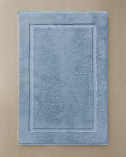 Zara Home - Нескользящий коврик для ванной из мягкой махровой ткани, синий, 60x90 см