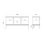 Комод CRYSTAL CR028