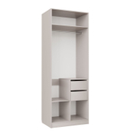 Шкаф для одежды Чарли №25 120см, цвет белое сияние