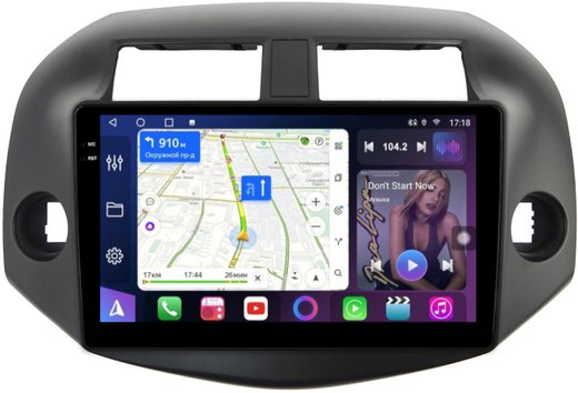 Магнитола для Toyota RAV4 3 2005-2012, Vanguard - FarCar 018M монитор 10.36" QLED на Android 14, TS18, CarPlay, 4G SIM-слот