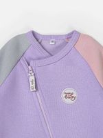 Комбинезон-косуха Колор блок "Лаванда" утепленный 0+