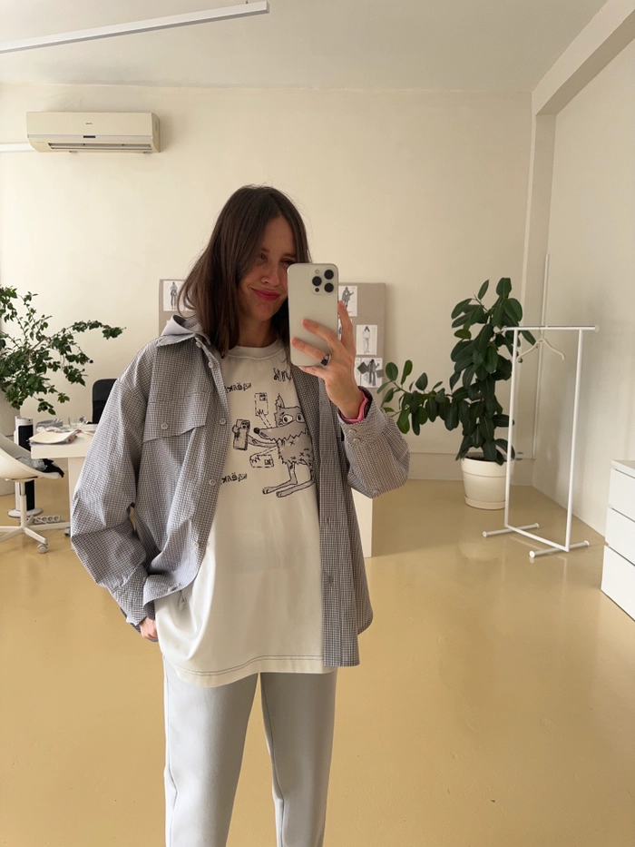 РУБАШКА ЮЭЛЬ СЕРАЯ КЛЕТКА