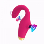 Вибратор с двойной воздушной стимуляцией и подогревом