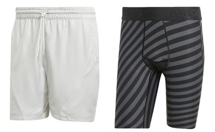 Теннисные шорты Adidas 2n1 Short Pro - grey one/grey one