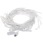 Гирлянда для дома «Ветка» 2,3 м, 144 лампы LED, белый.провод, пост.свечение, USB, IP-20, Белый