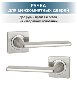 Ручка для межкомнатных дверей с защёлкой и петлями TREND